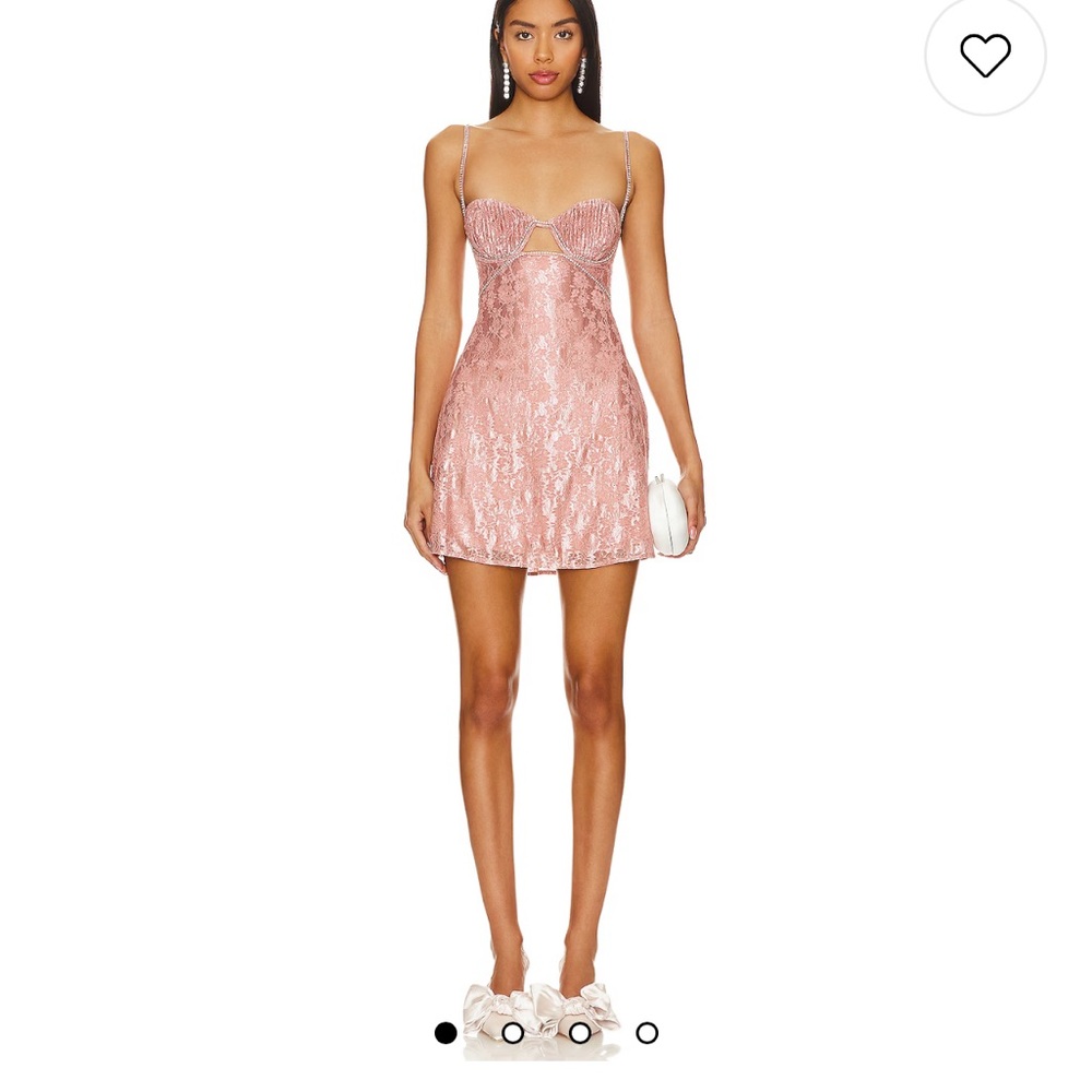 Elegant Pink Lace Dress
